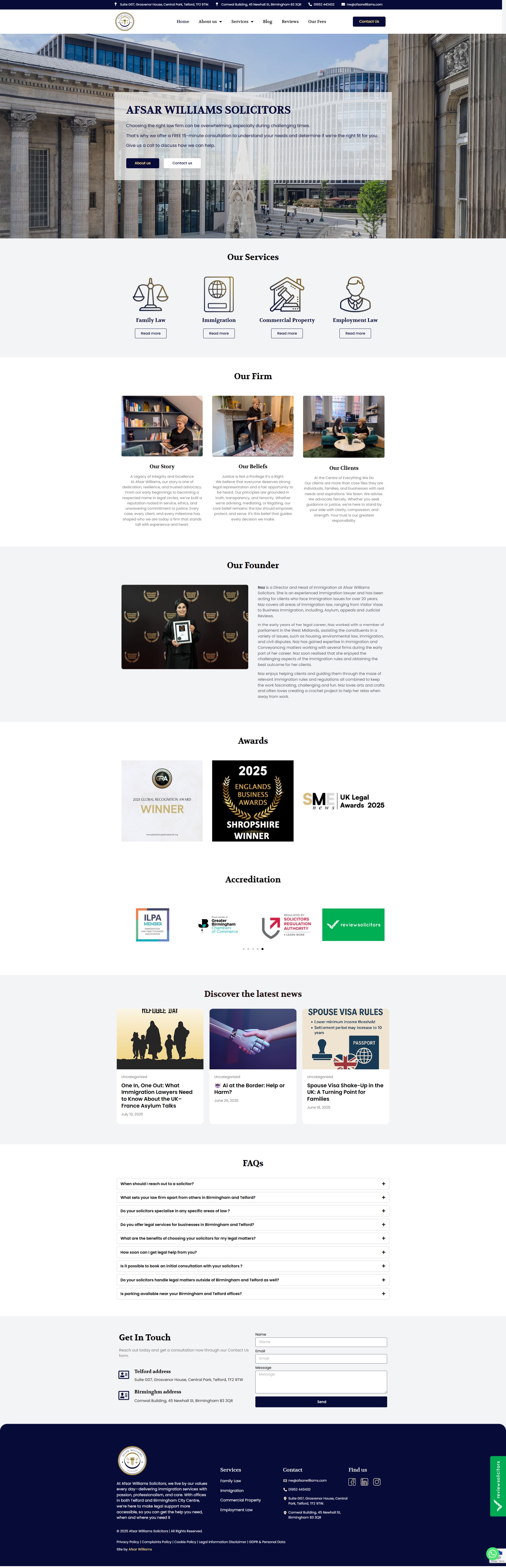 AFSAR WILLIAMS SOLICITORS
